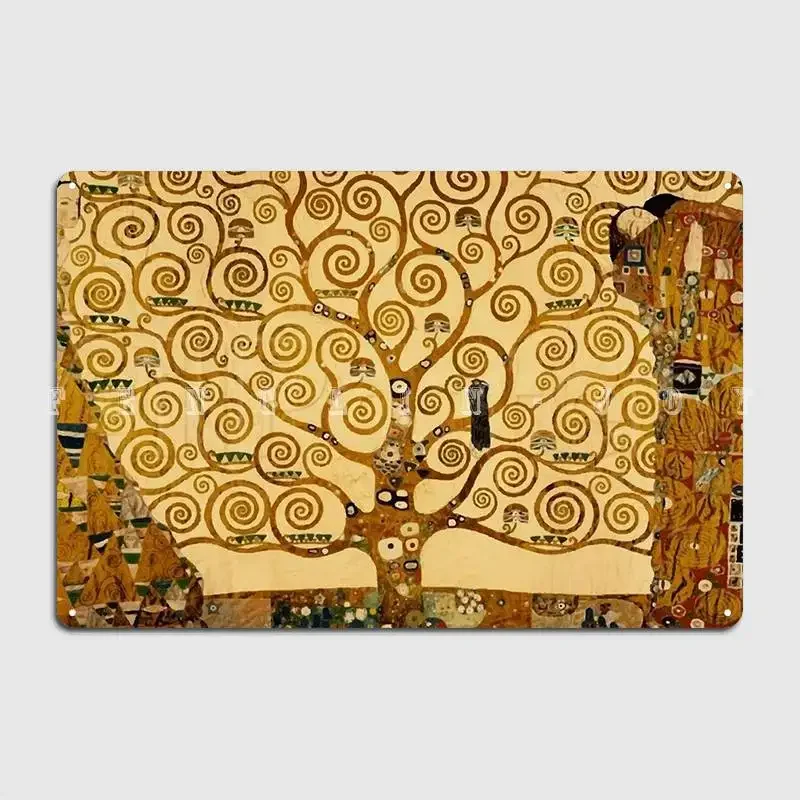 Friso Stoclet Big Klimt Metal Plaque Poster Club Bar Wall Cave Retro Garage Decoration Tin Sign Posters