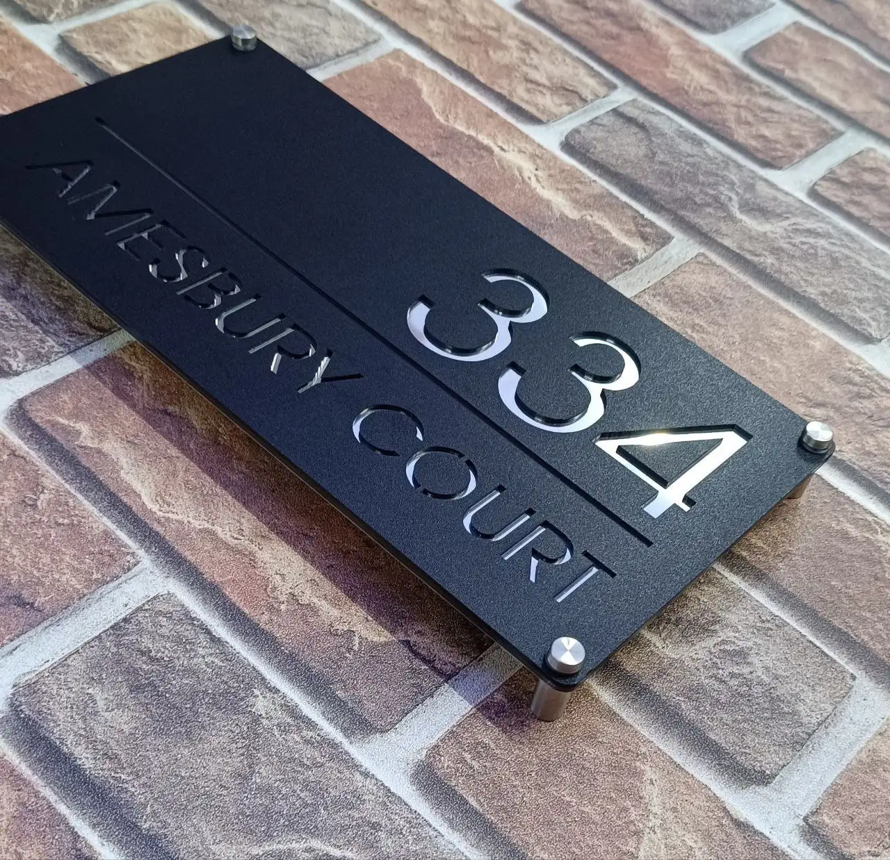 Custom House Number Sign,  Personalized Address Plaque, Christmas Gifts, Illuminated House Sign, Address Sign, Door Sign