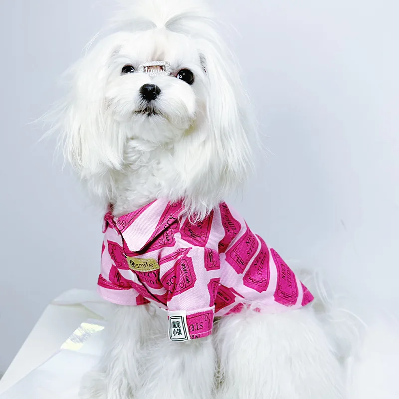 Dog Clothes, Pet Shirts for Small Dogs like Teddy Bears, Schnauzers, Bichon Frises, and Pomeranians, Suitable for Giant Pandas,