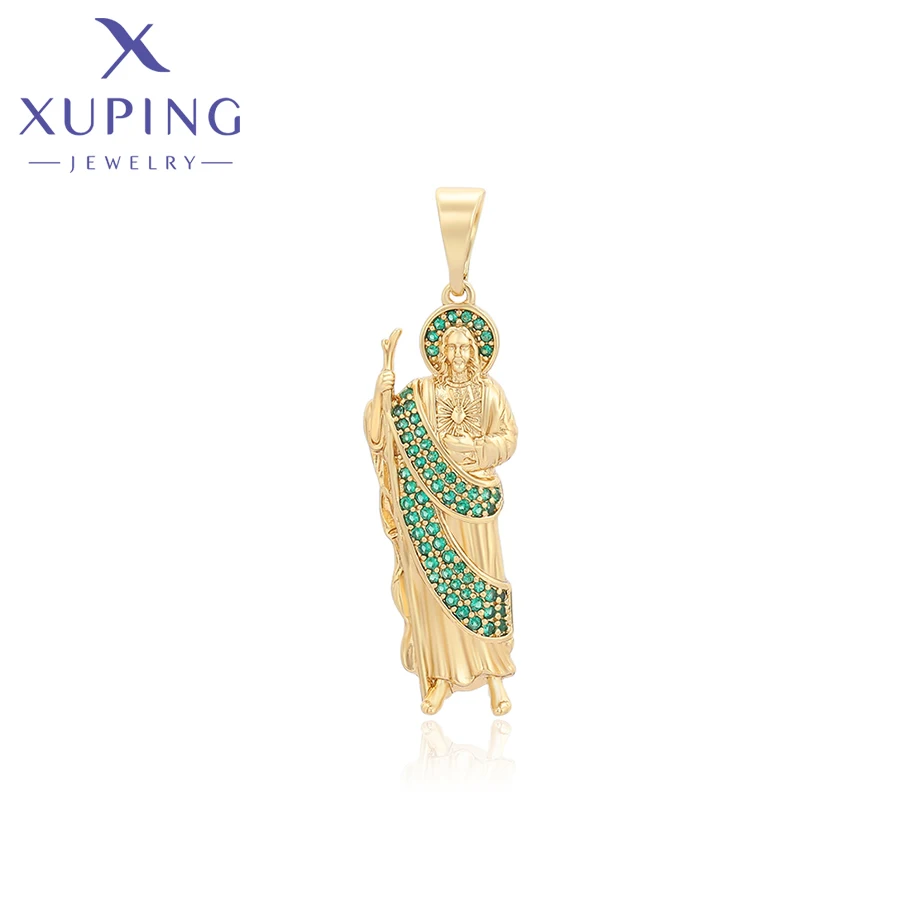 Xuping Jewelry New Trendy Religion Charms Pendant Necklaces for Women Party Gift Gold Color Plated Jewellery X000748170