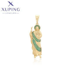 Xuping Jewelry New Trendy Religion Charms Pendant Necklaces for Women Party Gift Gold Color Plated Jewellery X000748170
