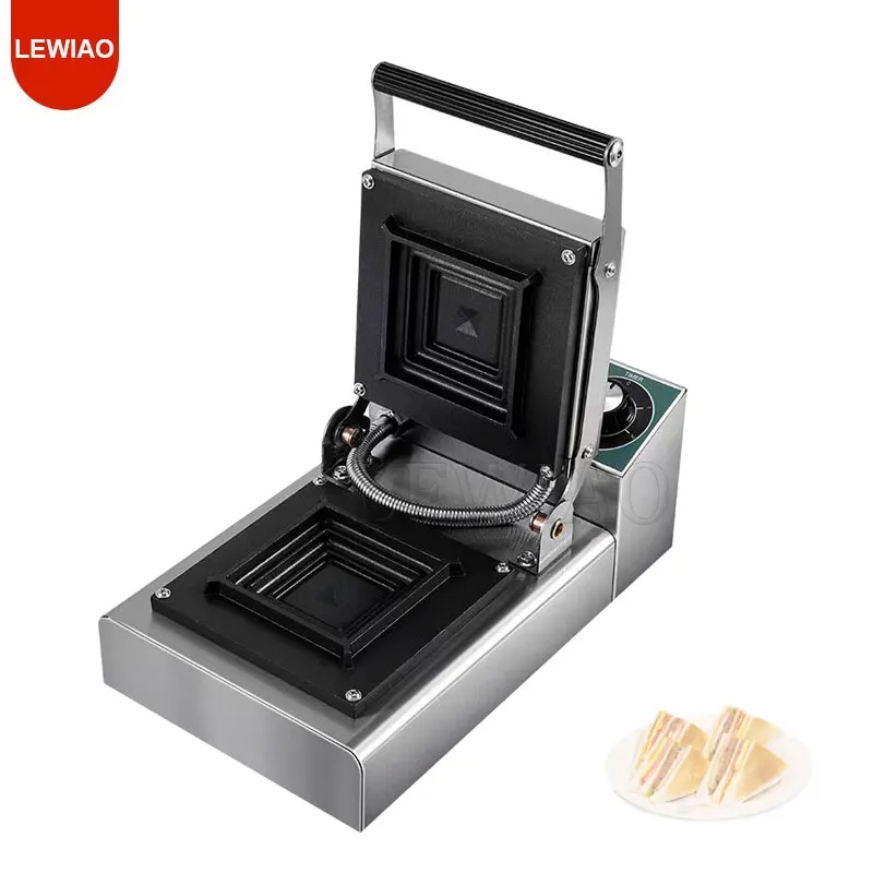 

Stainless Steel Electric 1000W Sandwich Maker 50-300℃ Temperature Cnc System Bread Breakfast Cooker Commercial Or Home Use