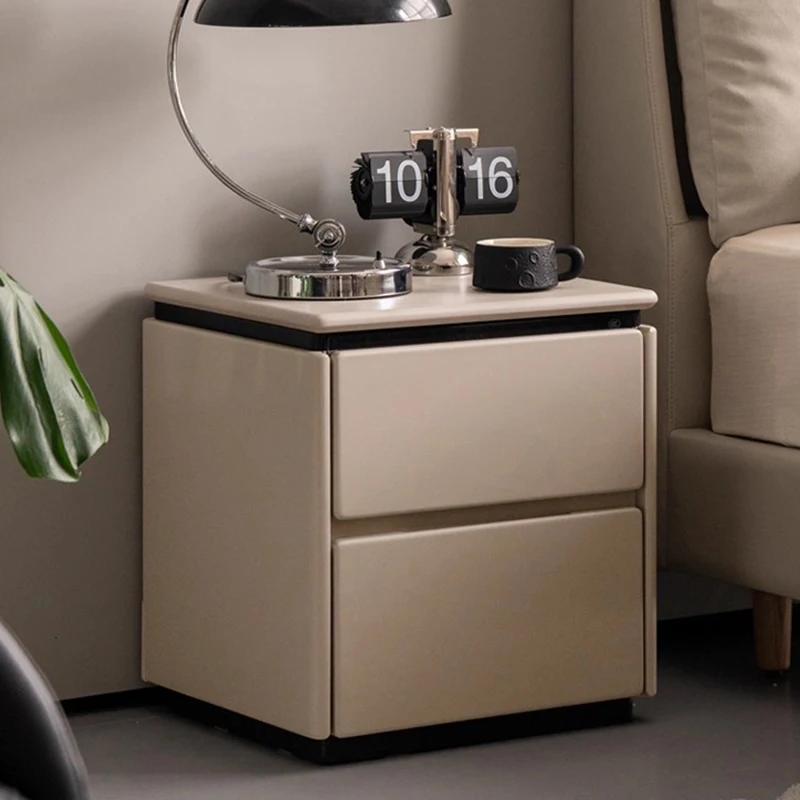 

Solid Wood Nightstand Minimalist Drawer Aesthetic Trendy Bedside Table Modern Nordic Comodini Camera Letto Bedroom Furniture
