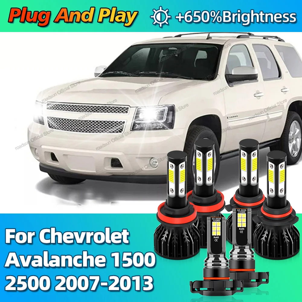 

2/6 шт. 180 Вт автомобильные фары HB3 H11 светодиодные противотуманные фары 5202 6000K для Chevrolet Avalanche 1500 2500 2007 2008 2009 2010-2013