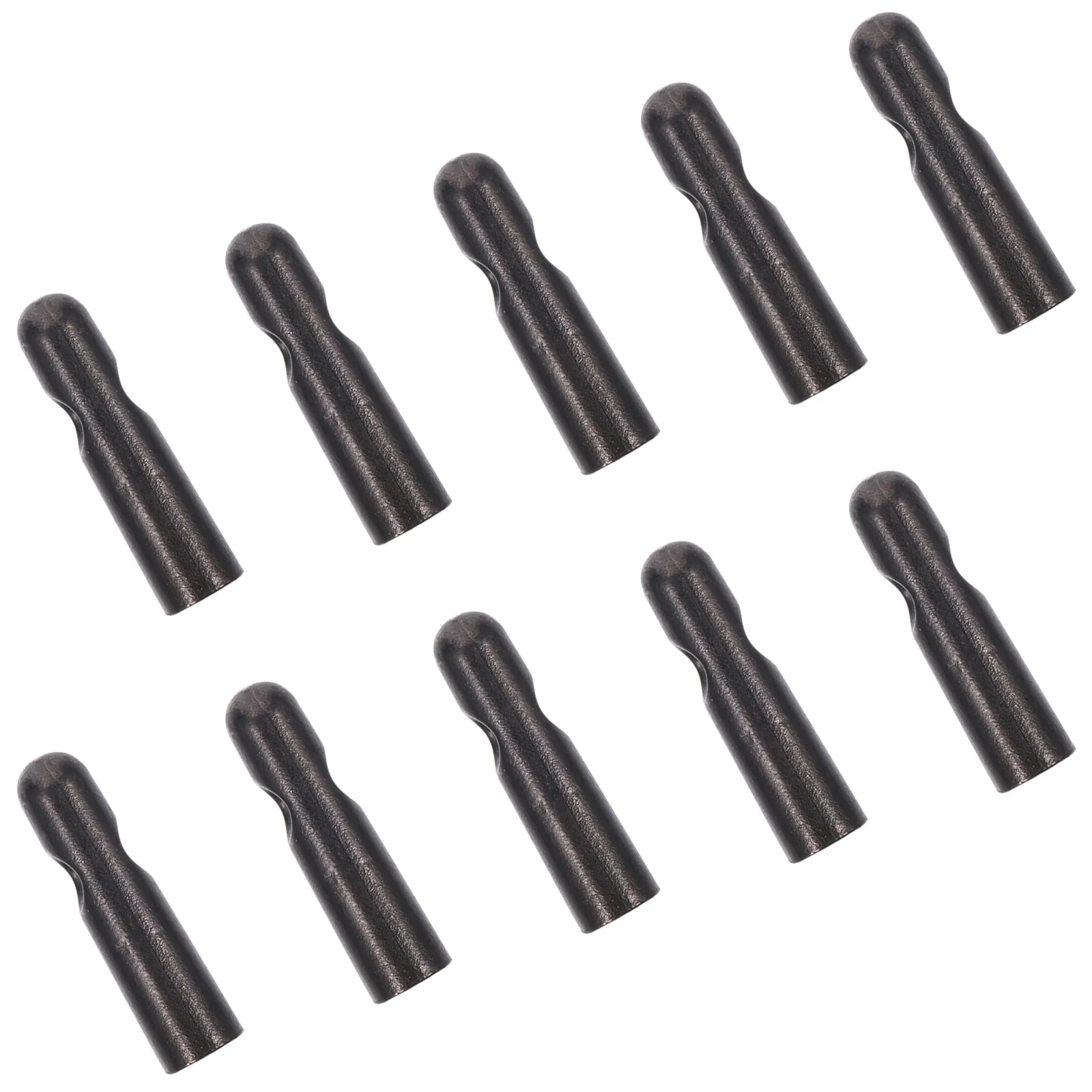 10 Pcs Umbrella Tail Beads Small Clear Cylinder Folding Accessories Bone Covers for Metal Rain Convenient