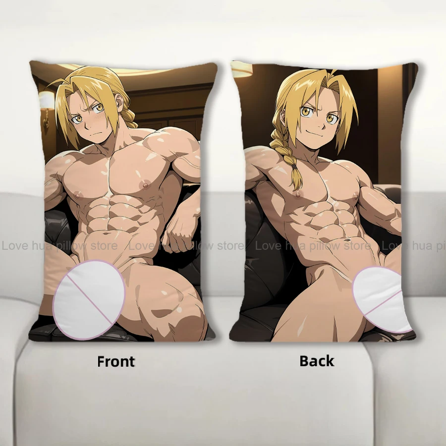 

R10 + модная аниме-алхимик Эдвард Элрик, фигурка, декоративная подушка-уютная мягкая подушка для взрослых 40x60 см