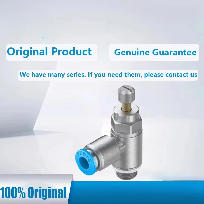 1PC Genuine FST GRLA-1/8-QS-6-RS-D 197581 Pneumatic Throttle Valve All Series Available Fast Shipping