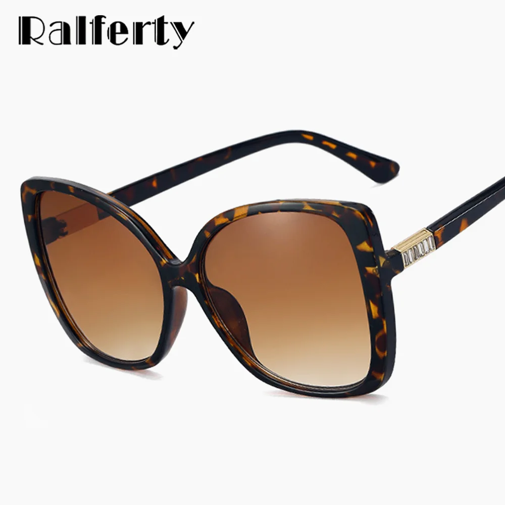 

Ralferty Vintage Designer Women's Sunglasses Oversize Gradient Lens UV400 Eyewear Glasses 2022 Trend y2k lunette de soleil femme