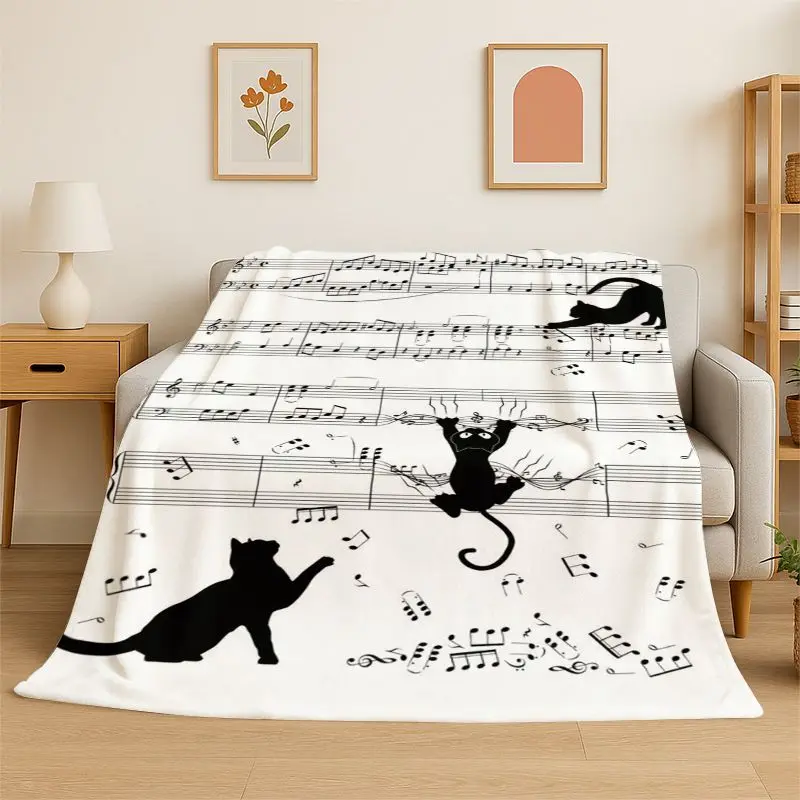 Music Theory Chart Piano Guitar Chords Flannel Blanket Soft Throw Blanket for Bedroom Living Room Bed Travel Camping Picnic Nap