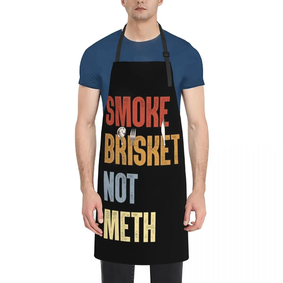 

Smoke Brisket Not Meth - vintage gift idea Apron Womens Dresses cook wear Apron