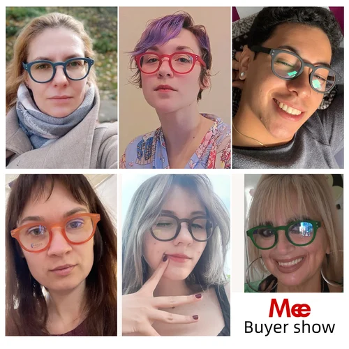 Imagen 2 del producto Meeshow nuevas gafas de lectura Jasper Mocha estilo Retro europeo calidad hombres mujeres gafas con Flex Lesebrillen 1513