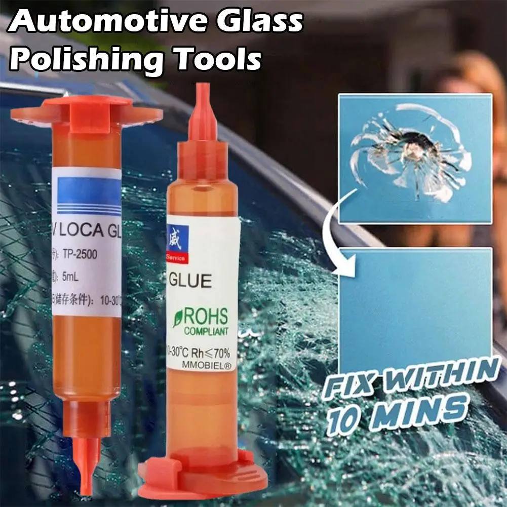 10ml Optical Glue Glue Car Window Glass Scratches Long Repair Broken Glass Polishing Cracks Tools Crack Tools N0Y9