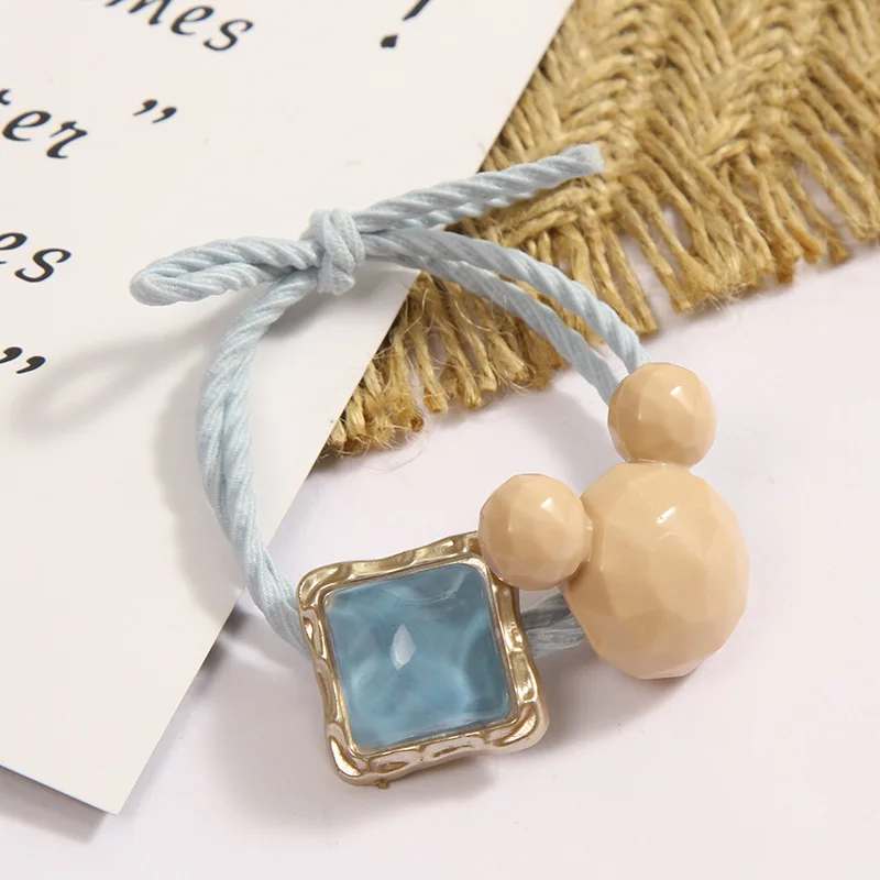 Disney versión coreana de lindo anillo para el cabello de Mickey, diadema para mujer East Gate, pelo simple atado, banda de goma pequeña, cuerda para el cabello