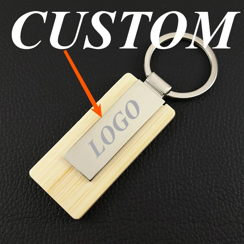 

1 шт., брелок на заказ, персонализированный сплав цинка, персонализированные бамбуковые полоски, индивидуальный брелок для ключей, автомобильные аксессуары, подарок, оптовая продажа