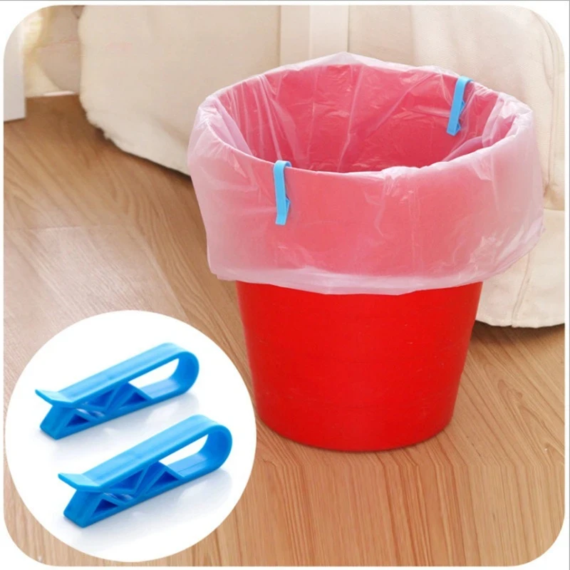 Innovative Mülleimer Klemmen rutschfester Müllbeutelhalter stilvolle Seiten Trennklemmen multifunktionales Werkzeug zum Befestigen von Papierkörben und Versiegeln von Snackbeuteln praktisches Zubehör für Küche Schlafzi – Detail 4