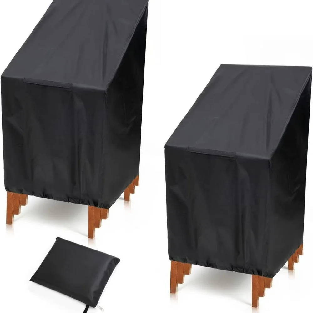 Adjustable Garden Chair Cover Winterproof 210D Polyester Protective Waterproof Dustproof Cover for Outdoor Use