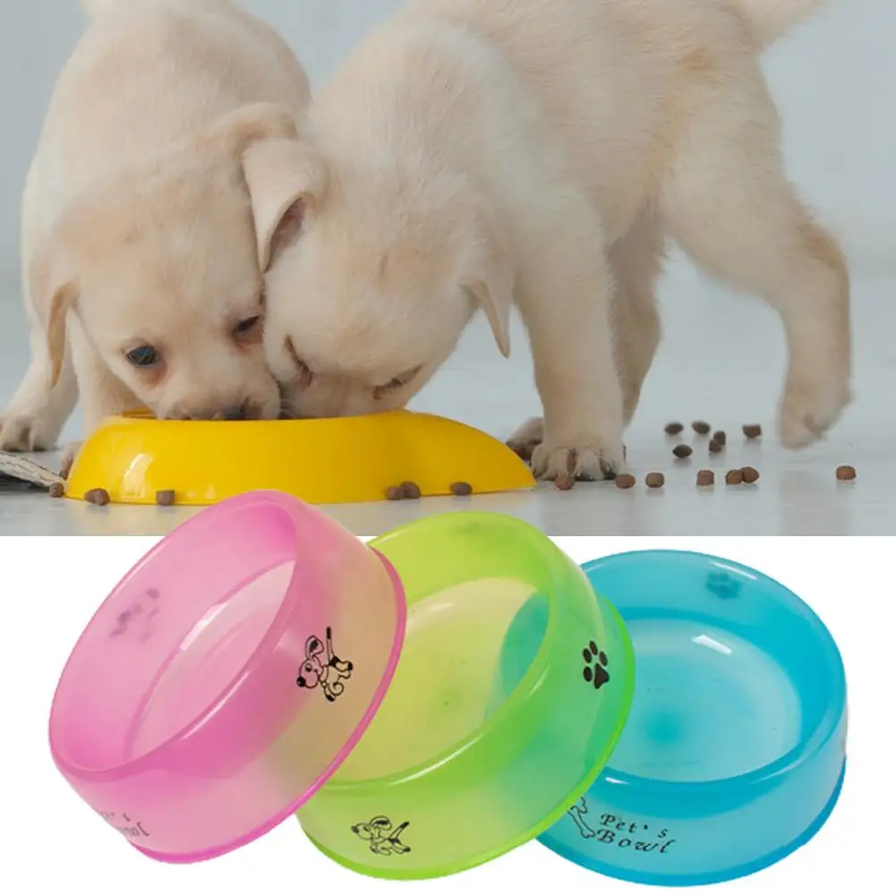 Wear-resistant  Cat Water Food Feeder Stable Healthy Cat Water Food Feeder Transparent 3 Sizes Pet Water Bowl Pet Stuff