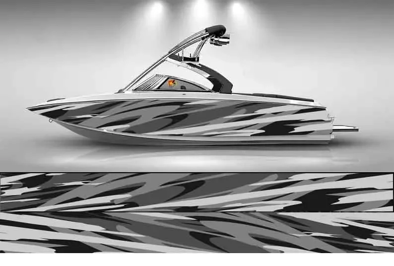 

Abstract Colorful Lines Irregular Vector Splash Boat Sticker Vinyl Ship Pontoon Deck Boat Fishing Decorative Pontoon Boats Decal