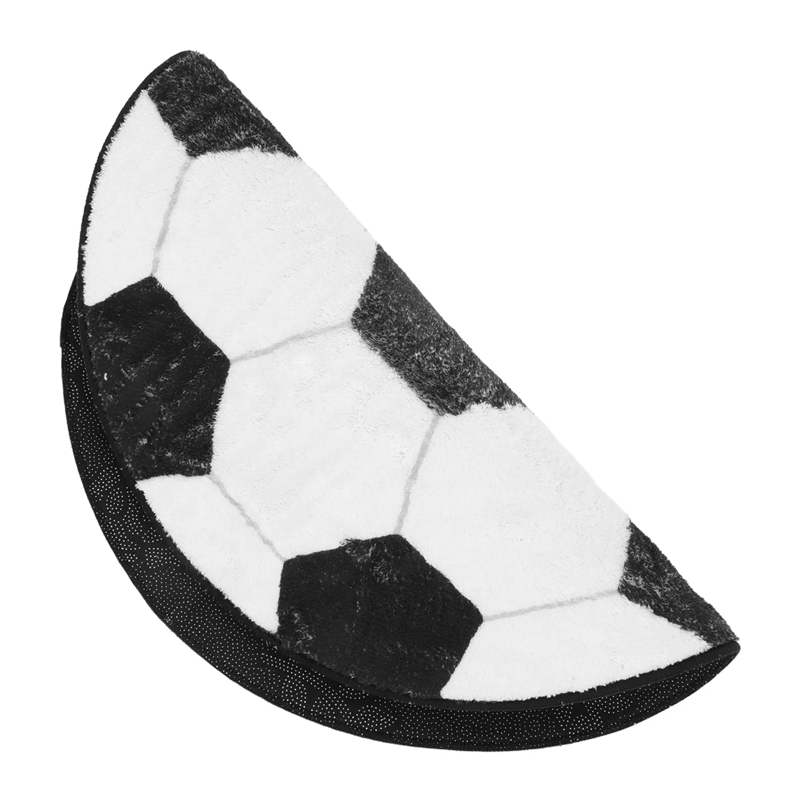 Round Soccer Rug Large 24 Inch Football Carpet Sport Area Rugs for Kids Bedroom Playroom Living Room Soccer Themed Room Decor