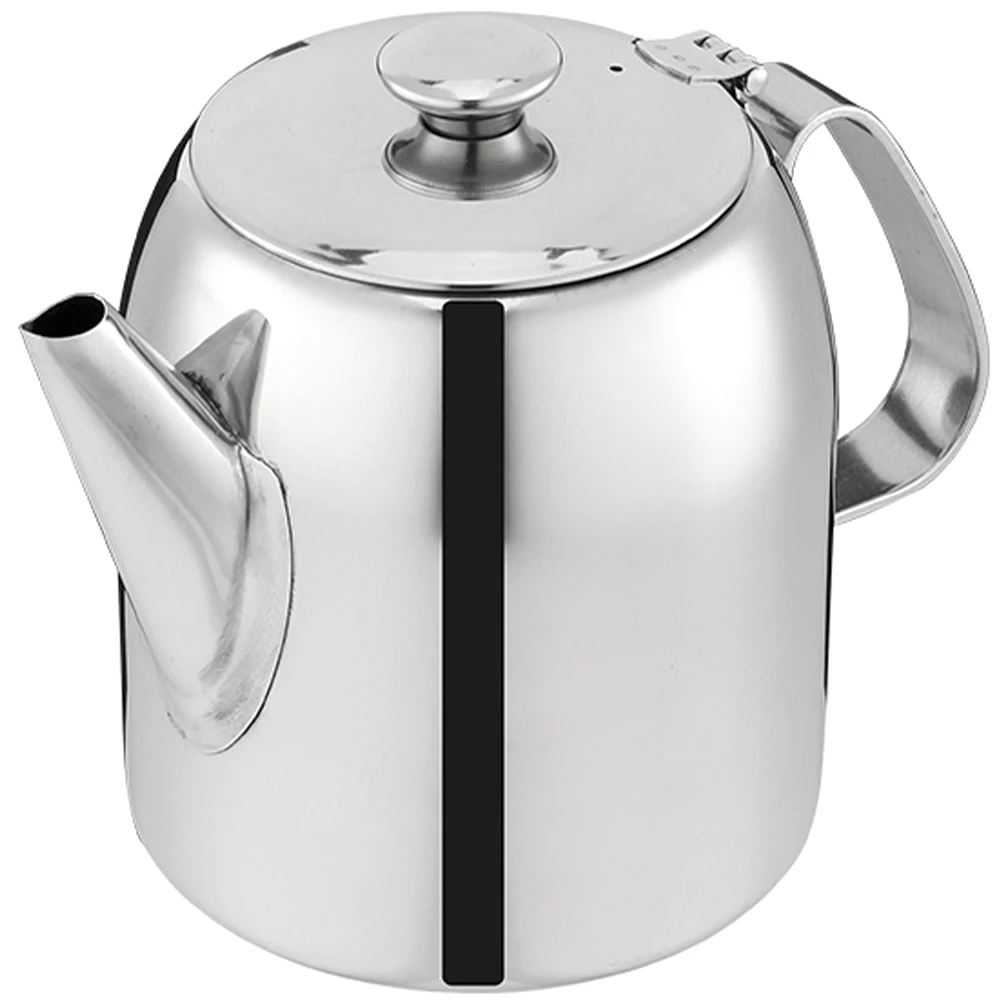 

Stainless Steel Teapot for Loose Leaf Tea Kettle Brewer Stovetop Travel Home Kitchen Decor Practical Easy Clean