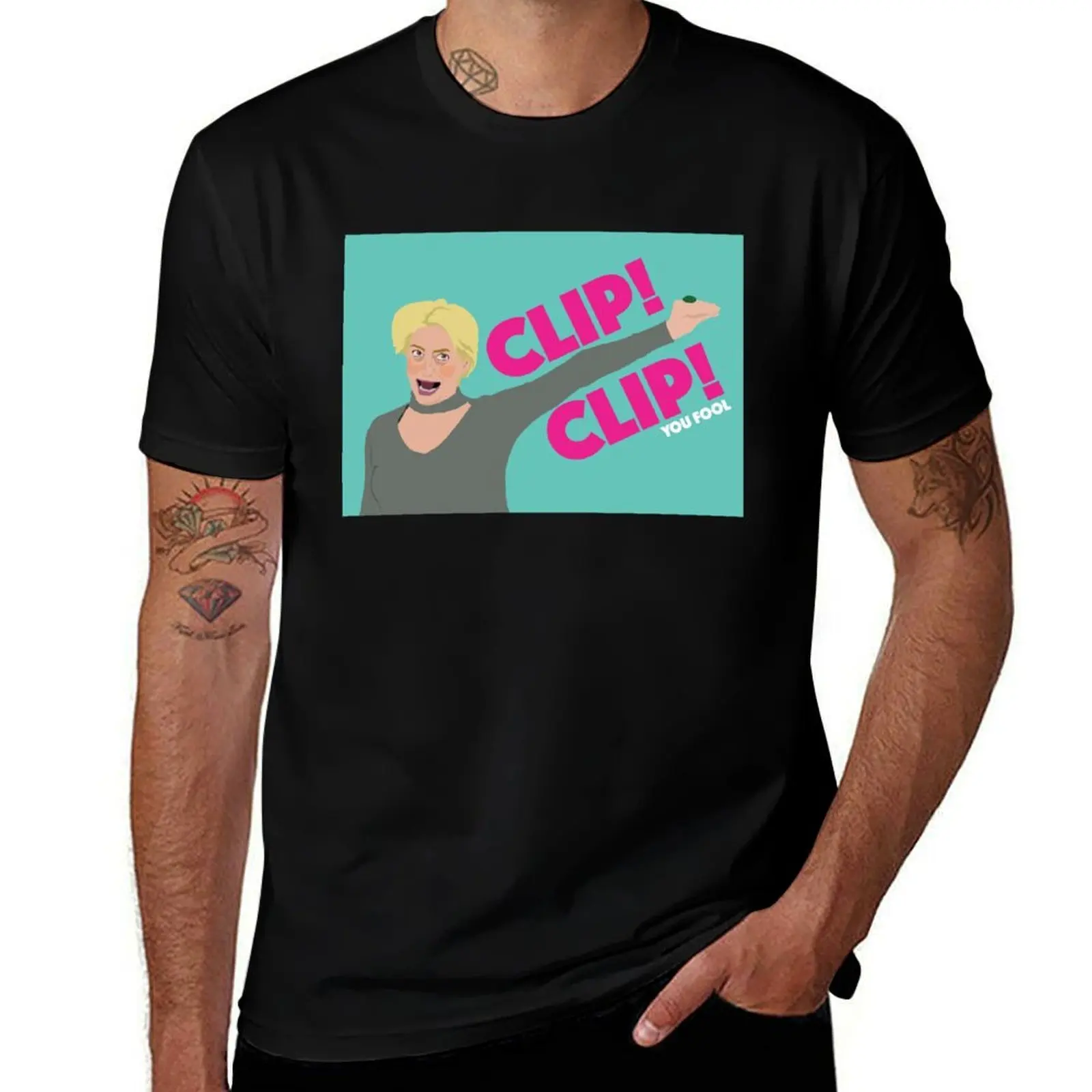 DORINDA MEDLEY|Clip Clip You Fool|RHONY (Real Housewives of New York)|Green T-Shirt Basic Casual Wear Short Sleeve Top T-Shirt