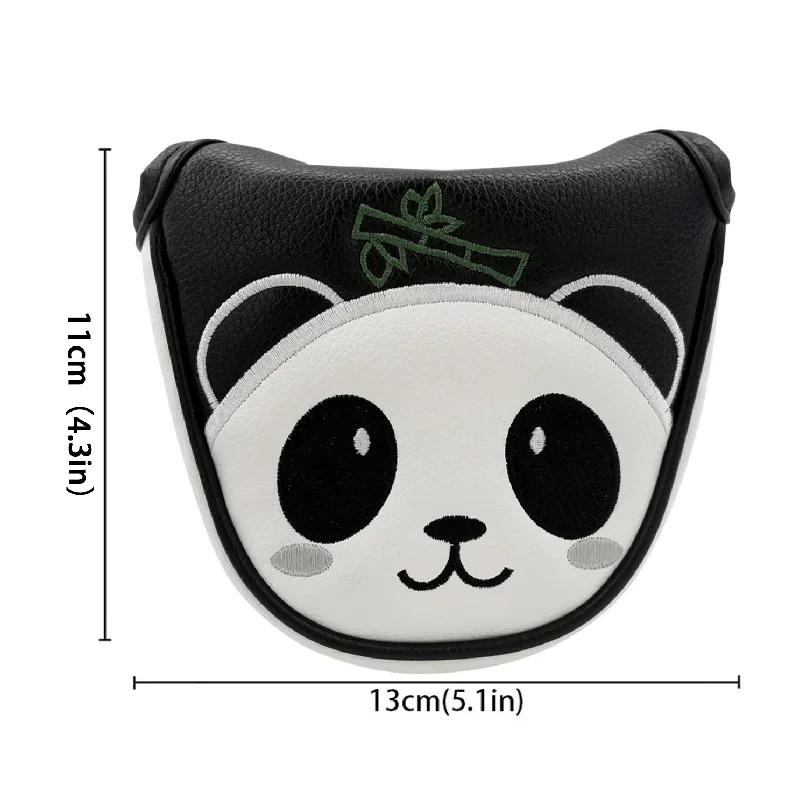 1Pcs Golf Pusher Sleeve PU Leather Golf Putter Cover Universal Velcro Design Golf Accessories