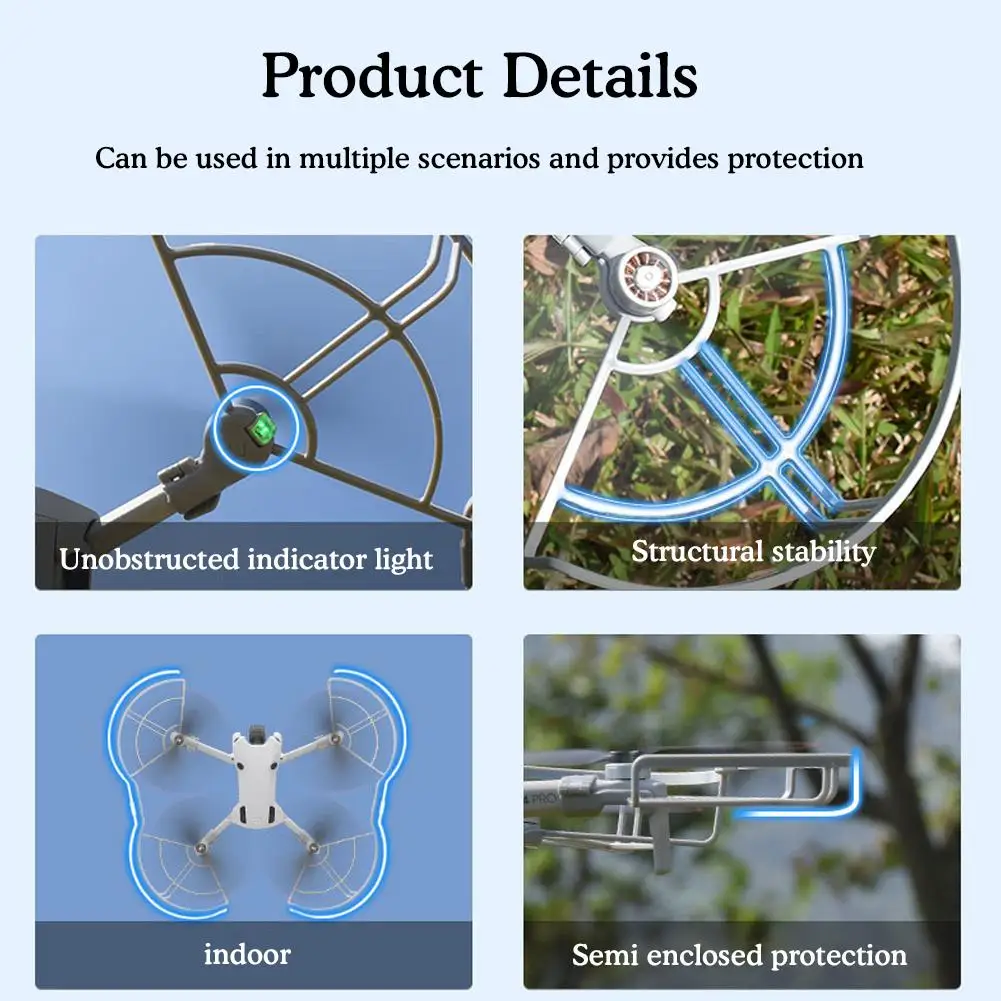 Propeller Guard Protector Quick Release Protective Drone Protection Cover for DJI Mini 3 Pro Accessories S2K7
