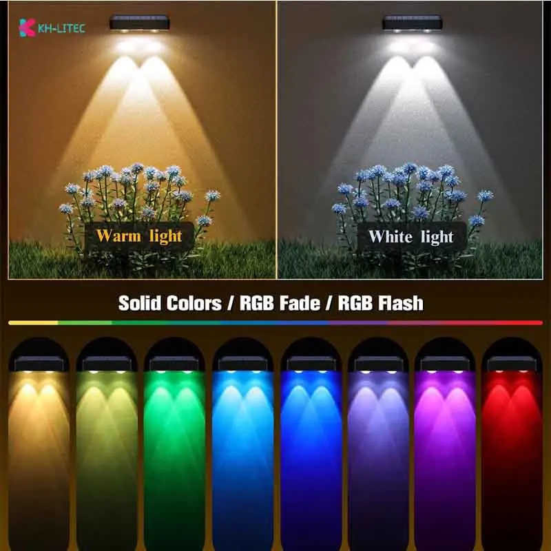 LED Solar Power Ground Lights Colorful fixed Lens Design Waterproof Garden Path Deck Light Spotlight Buried Solar Led Lamp Garde