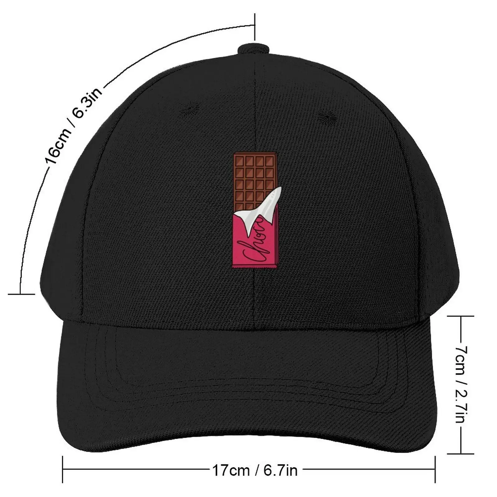 Chocolate Bar Baseball Cap Dropshipping Big Size Hat Luxury Cap Women Men's