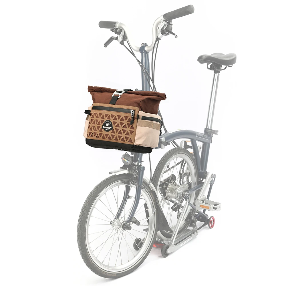 AliExpress Rhinowalk Bike Handlebar Front Basket Bag 6.5L Waterproof Quick Release Cycling Urban Storage Bag For Brompton Folding Bike