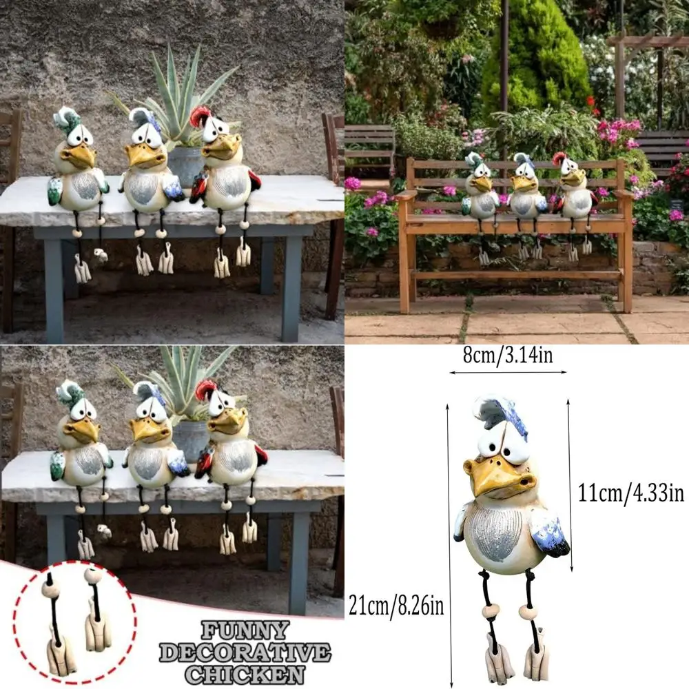

Искусство двора петуха из смолы: уникальные уличные скульптуры курицы для декора патио, сада и балкона