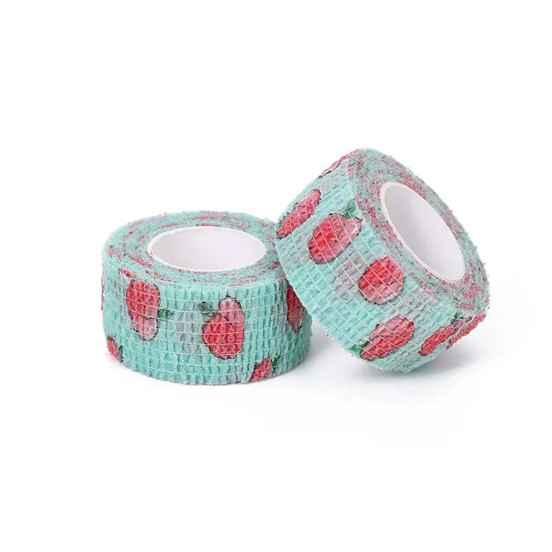 3-5 個フレックスネイル指保護包帯スターハートロールテープラップ通気性保護自己粘着包帯マニキュアツール