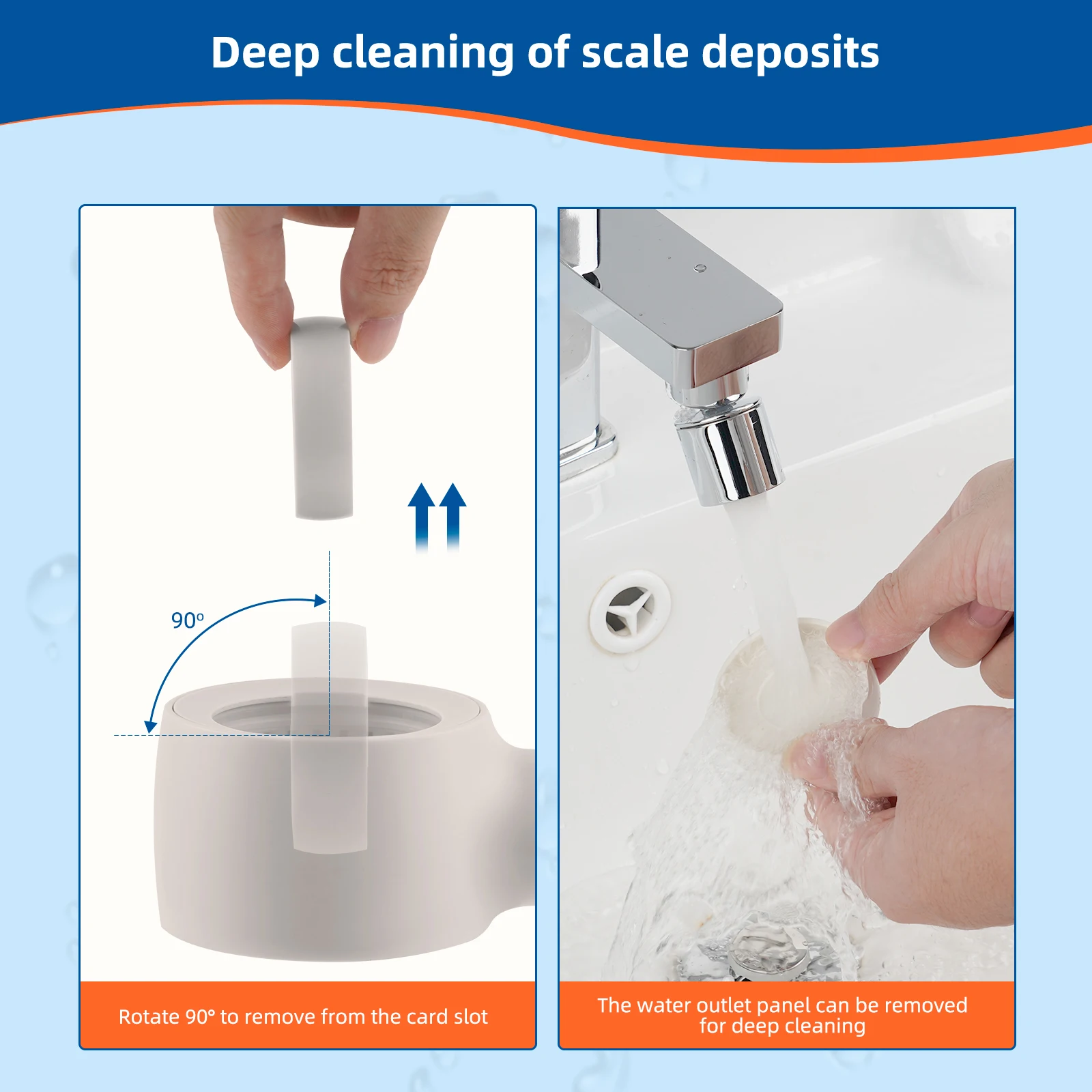 Innovative upgrades High Pressure and Multiple Spray Modes Handheld Shower Head - Anti-clog removable with 59 Inch Hose