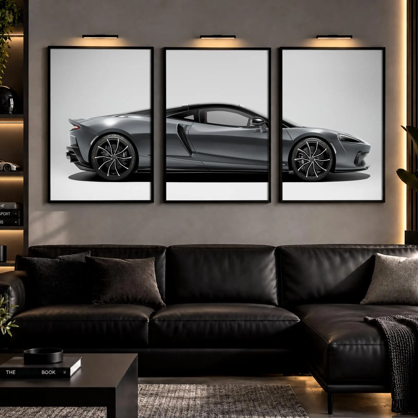 3pc G-GTS Exotic Machine Painting Calligraphy Canvas Poster Set Wall Art Prints for Bedroom Living Room Home Decor Gift