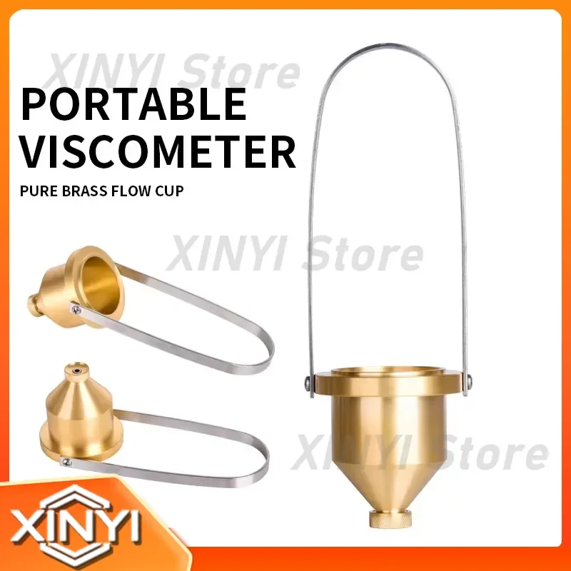 for XND-1 Portable Viscometer Desktop Paint Pigment Viscosity Test Brass Flow Cup 100±1ml