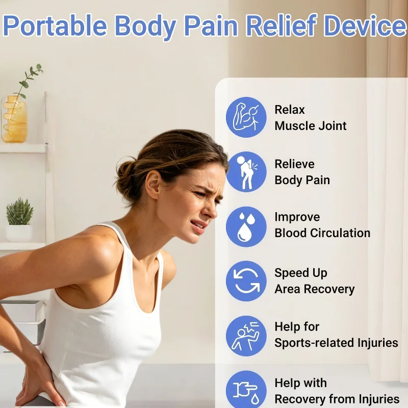 Medical Grade HLKGO 5W Laser Physiotherapy Machine, 808/650nm Dual Wavelength Human & Veterinary Animal Pain Therapy