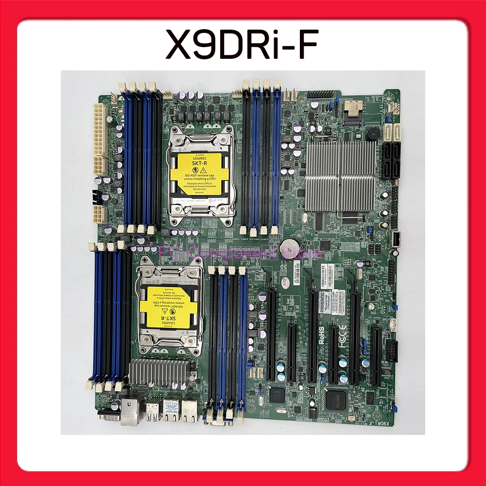 Server Motherboard LGA2011  DDR3 8x SATA2 and 2x SATA3 Ports X9DRi-F