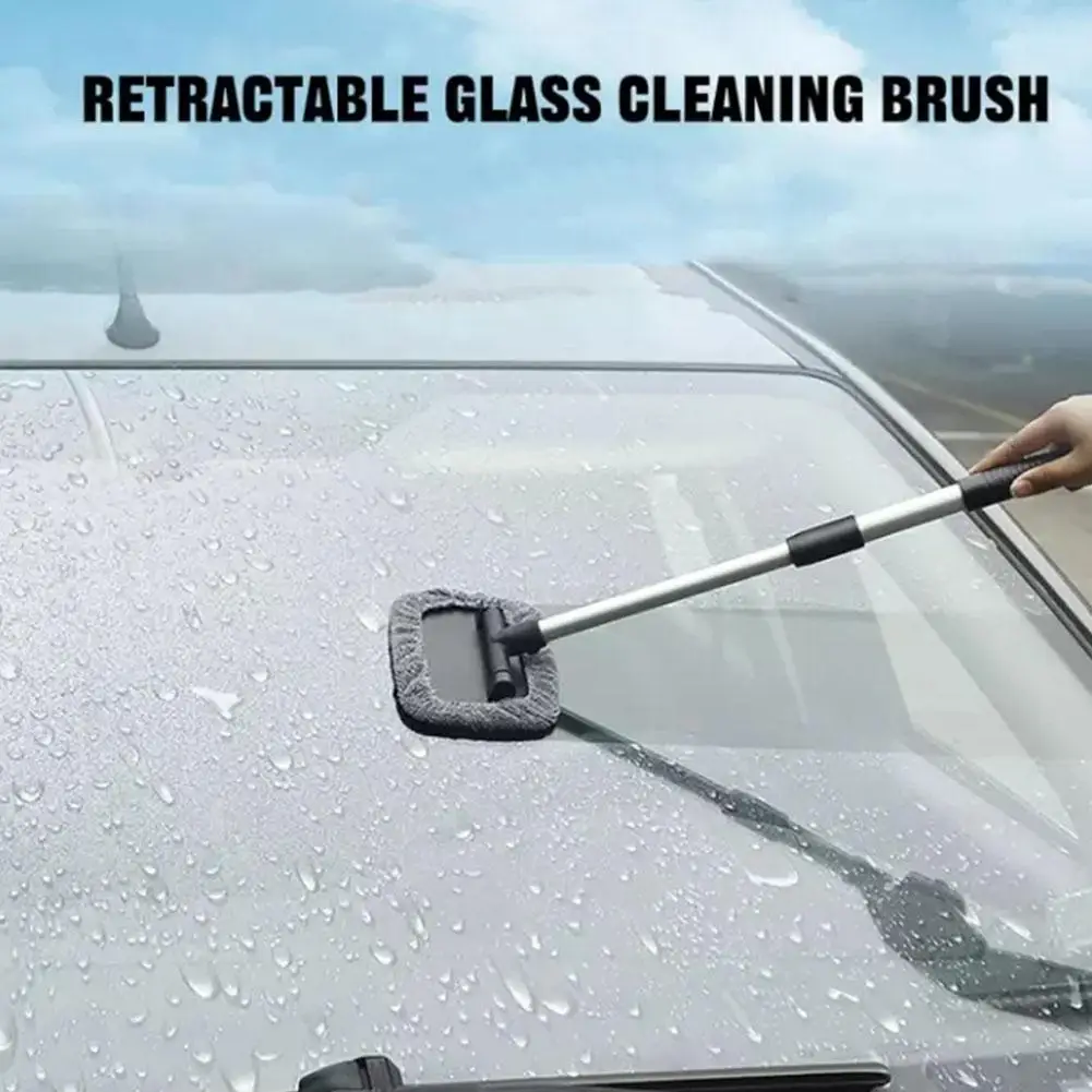 

Car Windshield Cleaning Tool Retractable Aluminum Alloy Car Washer Brush Accessories Cleaner Wiper Glass Auto Mop C5E7