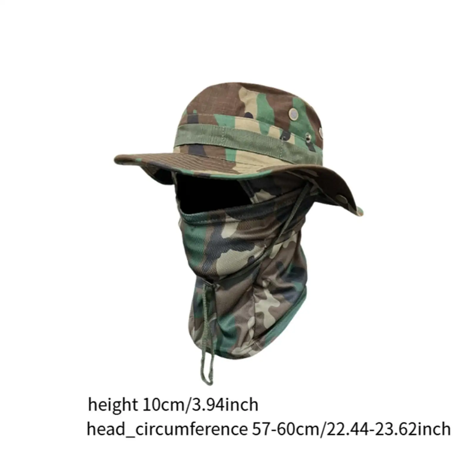 

Fishing Hat Wide Brim Mesh Sunshade Hat Set Protection Bucket Hat for Outdoor Hiking Camping