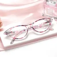 Gafas de lectura con marco de ojo de gato para mujer, lentes para el cuidado de la visión, presbicia, hipermetropía, gafas de lectura para ordenador