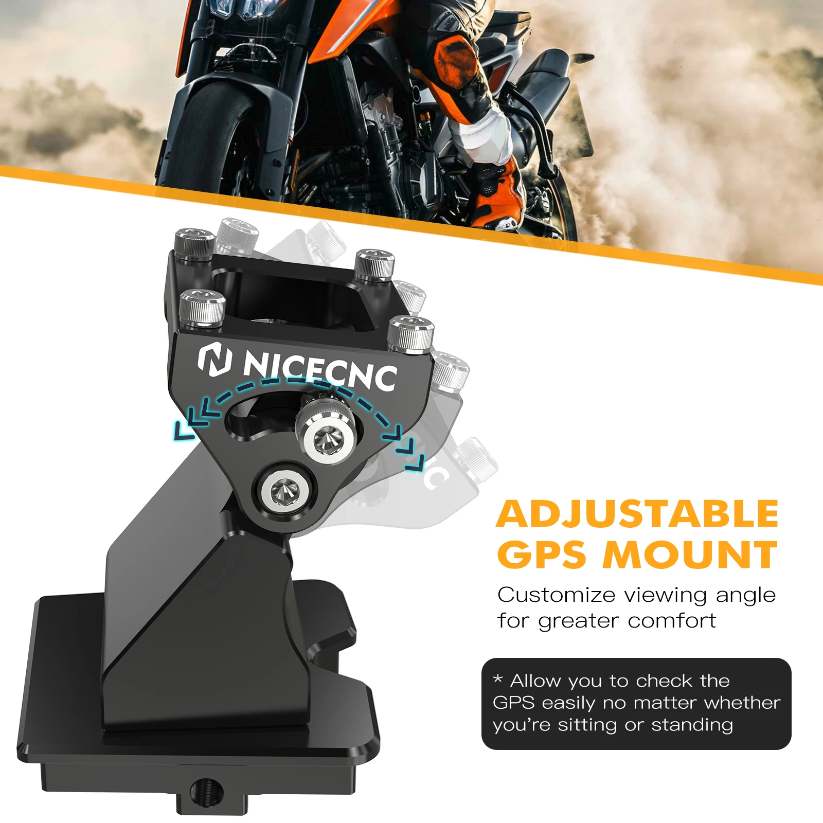 For KTM 390 Adventure Motorcycle Navigation GPS Mount Holder Bracket for KTM 790 890 Adventure R /S/Rally 2019 2020 2021 2022