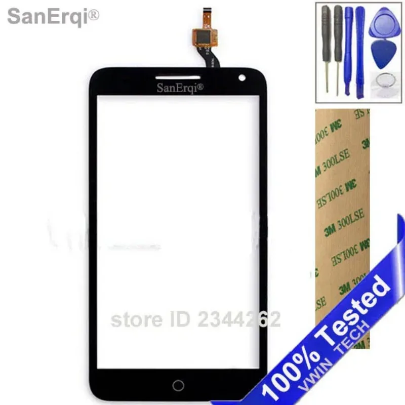 Melhor Novo Digitalizador de Tela Sensível ao Toque e Vidro Frontal de Substituição para Alcatel One Touch Pop 3 5.5 OT5025 5025D 5025 Sensor de Tela Sensível ao Toque