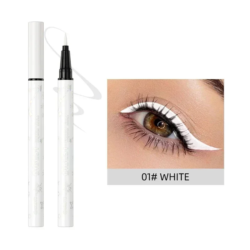 Heallor Eyeliner w płynie Czarny wodoodporny eyeliner w ołówku Długotrwały kolorowy eyeliner w pisaku do makijażu Szybkoschnący, nie kwitnący kosmetyk