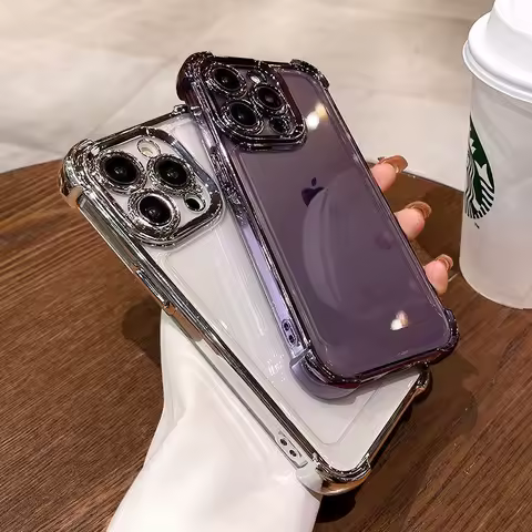 Luxury Plating Case For RENO 15 PRO 5G 14 15F 14F 13 13F 12F 11F 12 11 10 6Lite OPPO A5 A6 PRO A2 A3 A3X A6X A78 A79 A18 A58 A74