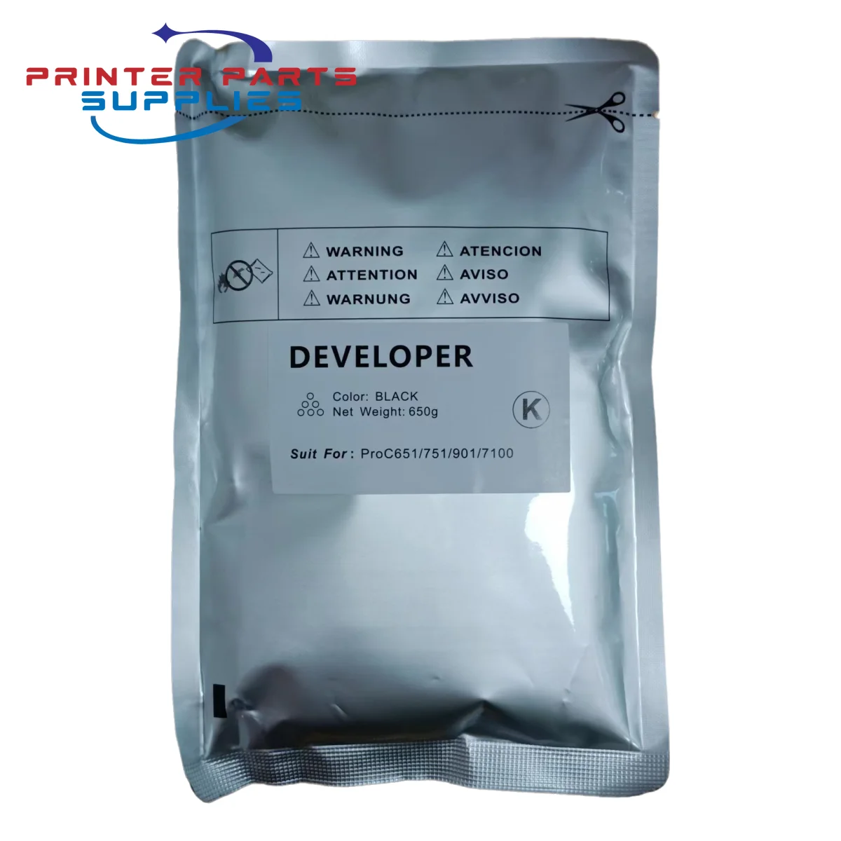 

1 шт., порошок разработчика оригинального качества для Ricoh Pro MP C651 C751 C7100 C7200 C9100 C9110 C901 650 г/пакет