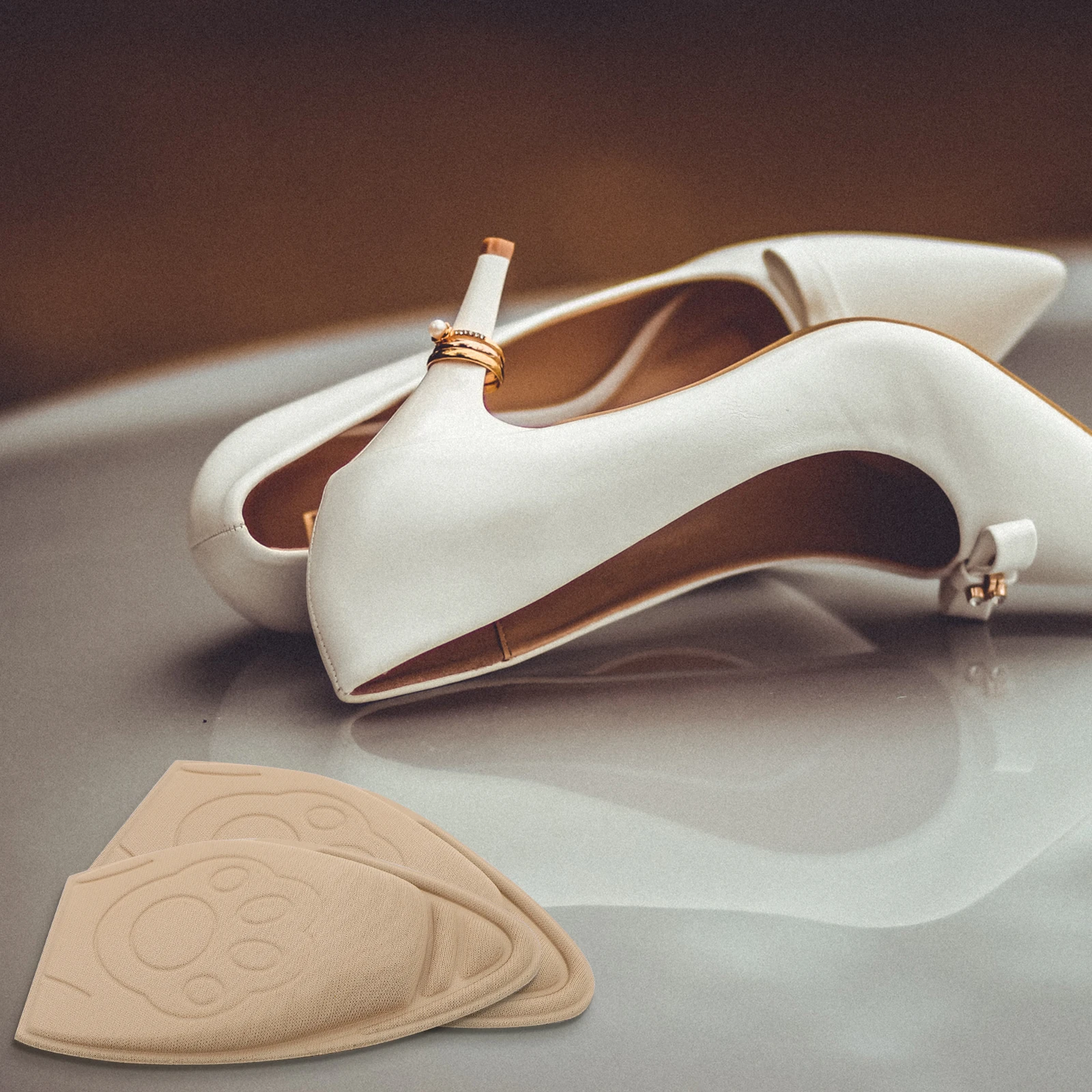 المضادة للانزلاق كعب القبضات الأمامية وسادة للكعب العالي وسادة للقدم نعل الحذاء مشط القدم دعم إدراج لتخفيف الآلام