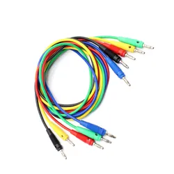 1pcs 14AWG Soft Silicone wire 4mm Banana Plug Test Line 1metre Long Male To Male Multimeter Wire Cable for Electrical Work