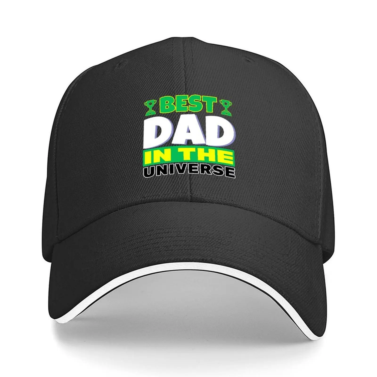 

Best Dad In The Universe (Green & Yellow Black Edition) Baseball Cap Custom Cap Golf dad hat Hats Woman Men's