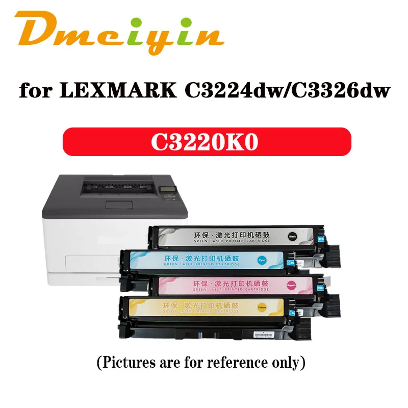 C3220K0 C3220C0 C3220M0 C3220Y0 1.5K K/C/M/Y Cartuccia toner EUR per Lexmark C3224dw/MC3224dwe/C3326dw/C3426dw//MC3426i