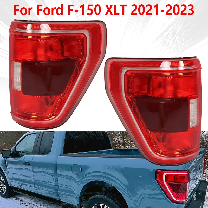 Auto Tail Lights For Ford F150 F-150 XLT 2021 2022 2023 Rear Lights With Stop Brake Lamp Turn Signal Lamp Car Accessories